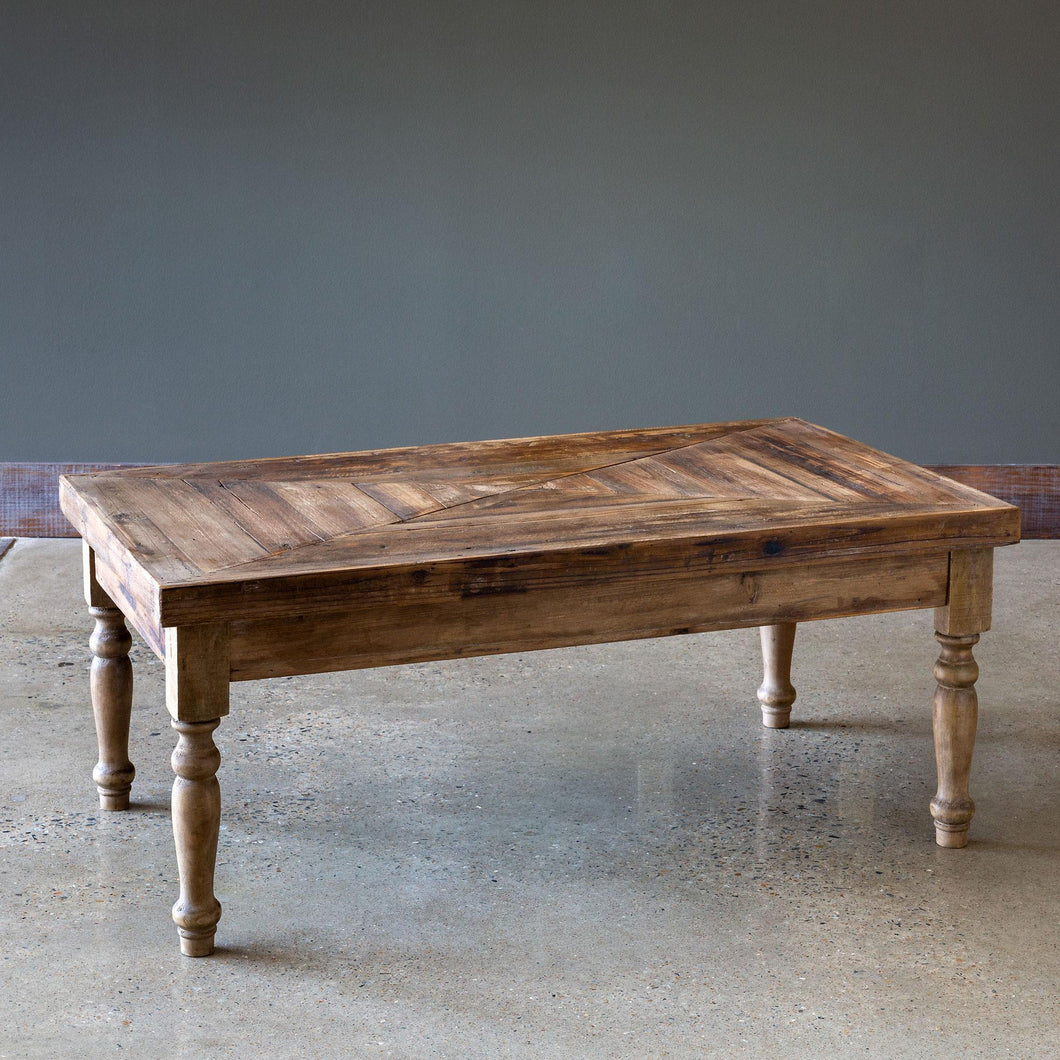 Reclaimed Wood Low Fixture Table