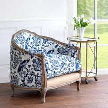 Load image into Gallery viewer, Bluebird Toile Settee
