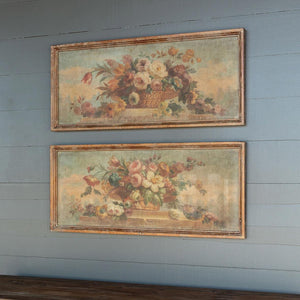 Vintage Floral Canvas Prints, 2 Assorted Styles