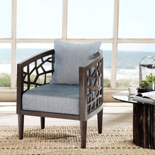 Load image into Gallery viewer, Crackle Accent Chair - Blue
