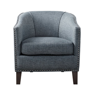 Fremont Barrel Arm Chair - Slate Blue