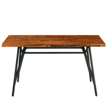 Load image into Gallery viewer, TRESTLE - Reclaimed Brown/ Gun Metal Trestle Dining/Gathering Table
