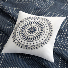 Load image into Gallery viewer, Pomona - Navy 100% Cotton Coverlet Mini Set
