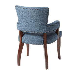 Dawson Arm Dining Chair - Blue
