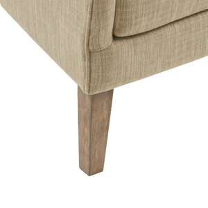 Arianna Swoop Wing Chair - Taupe