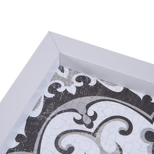 Montage - Black/White 14X14" 3pc Set HEARTSTRING Deco Box - Destressed Tile