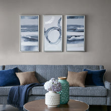 Load image into Gallery viewer, Grey Surrounding - Grey Printed frame canvas with gel coat and silver foil
