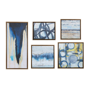 Blue Bliss - Natural Gallery Art (Set of 5)