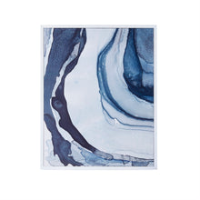Load image into Gallery viewer, Ethereal - Blue Printed Framed Canvas
