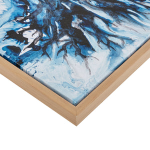 Seascape - Blue Gel Coat Framed Canvas 4PC Set