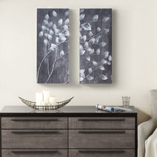 Load image into Gallery viewer, Grey Branches - Reclaimed Grey 15X35&quot; 2Pcs/Set Printed On Wood With 50% Handpainting
