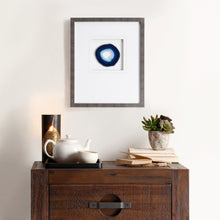 Load image into Gallery viewer, Natural Agate - Blue 100% Real Stone Framed Graphic (4&quot; Agate)
