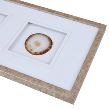 Load image into Gallery viewer, Natural Agate Trio - Natural 100% Real Stone Framed Graphic (4&quot; Agate)
