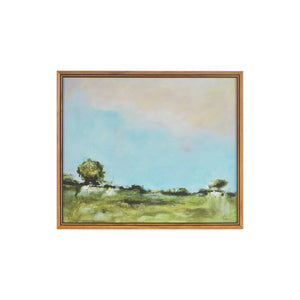 24 x 20 Framed Canvas 100% Gel Brush Stroke - Across the Plains 2