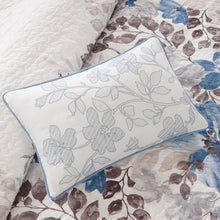 Load image into Gallery viewer, Luna - Blue 100% Polyester Microfiber Printed 6pcs Coverlet Set

