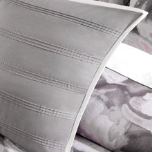 Load image into Gallery viewer, Serena - Grey 100% Cotton Sateen Printed 7pcs Comforter Set
