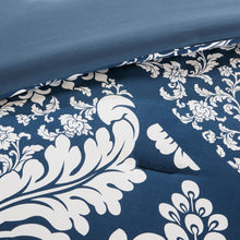 Load image into Gallery viewer, Vienna - Indigo 100% Cotton Printed 7pcs Comforter Set
