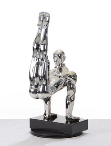 Modrest SZ0173 - Modern Silver Gymnast-B Sculpture