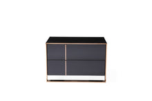Load image into Gallery viewer, Nova Domus Cartier Modern Black &amp; Rosegold Bedroom Set
