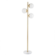 Load image into Gallery viewer, Holloway Floor Lamp - White/Gold
