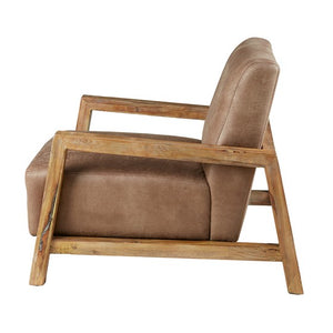 Easton Low Profile Accent Chair - Taupe/Natural