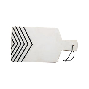 Chevron Patterned Marble Cutting Board