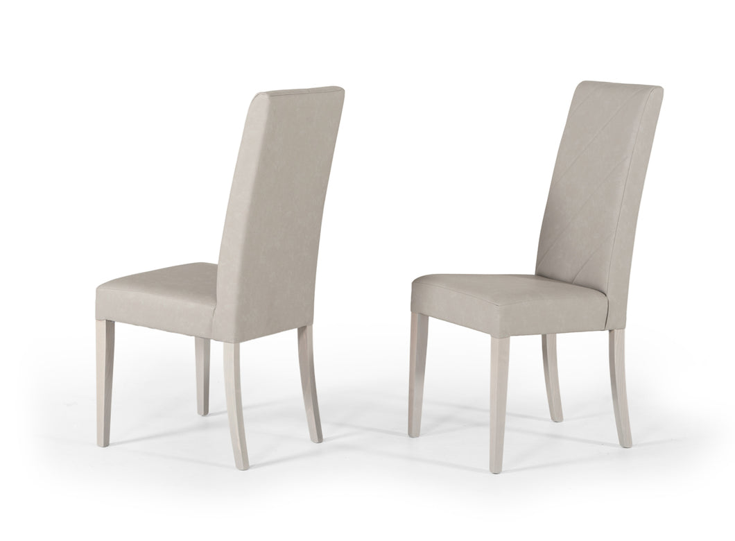 Nova Domus Alexa Italian Modern Grey Dining Chair (Set of 2)