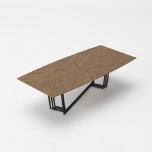 Load image into Gallery viewer, Modrest Gilroy - Modern Walnut and Black Dining Table
