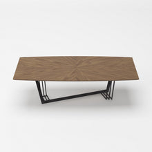 Load image into Gallery viewer, Modrest Gilroy - Modern Walnut and Black Dining Table
