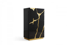 Load image into Gallery viewer, Modrest Aspen - Modern Black and Gold Chest
