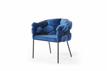 Load image into Gallery viewer, Modrest Debra Modern Blue Fabric Dining Chair
