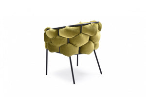 Modrest Debra Modern Green Fabric Dining Chair