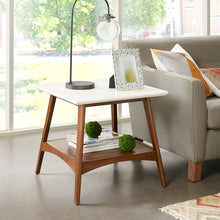 Load image into Gallery viewer, Parker End Table - Off-White/Pecan
