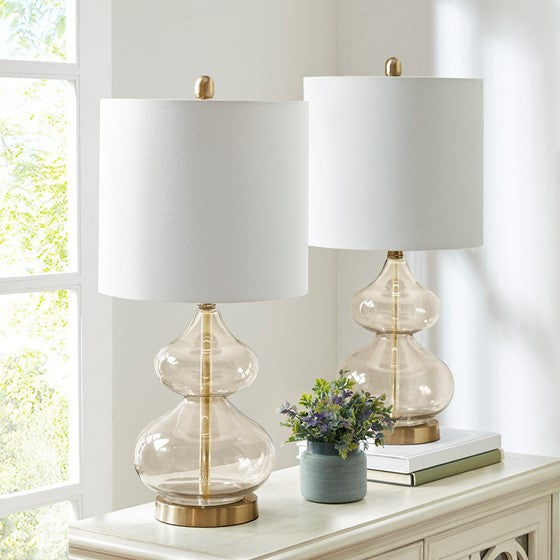 Ellipse Table Lamp Set of 2 - Gold