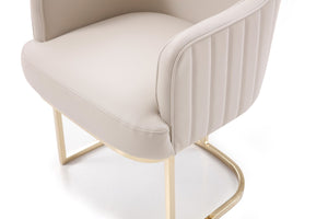 Modrest Tyler Modern Grey & Gold Dining Chair