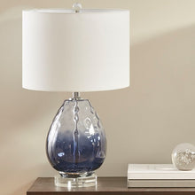 Load image into Gallery viewer, Borel Glass Table Lamp - Dark Blue
