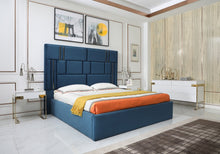 Load image into Gallery viewer, Modrest Adonis - Modern Blue Fabric Bed
