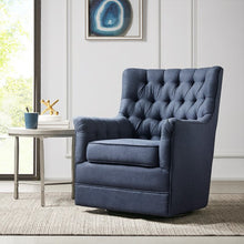 Load image into Gallery viewer, Mathis Swivel Glider Chair - Blue
