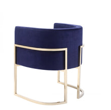 Load image into Gallery viewer, Modrest Betsy - Modern Navy Blue Velvet + Gold Kids Chair
