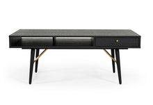Load image into Gallery viewer, Modrest Billy Modern Black Oak &amp; Gold Coffee Table
