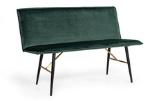 Load image into Gallery viewer, Modrest Billy Modern Green Velvet Dining Bench
