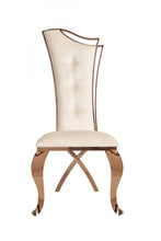 Load image into Gallery viewer, Modrest Bonnie - Beige Velvet &amp; Rose Gold Dining Chair (Set of 2)
