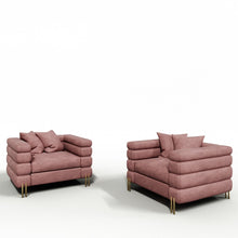 Load image into Gallery viewer, Divani Casa Branson - Pink Velvet Accent Chair
