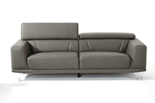 Load image into Gallery viewer, Divani Casa Brustle - Modern Dark Grey Eco-Leather 89&quot; Sofa
