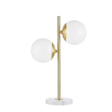 Load image into Gallery viewer, Holloway Table Lamp - White/Gold
