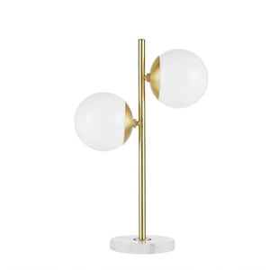 Holloway Table Lamp - White/Gold