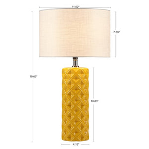 Macey Table Lamp - Yellow