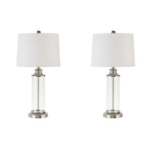 Load image into Gallery viewer, Clarity Table Lamp Set of 2 - Silver
