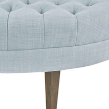 Load image into Gallery viewer, Martin Surfboard Tufted Ottoman - Dusty Blue
