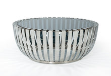 Load image into Gallery viewer, Modrest Cage Modern Stainless Steel Round Coffee Table w/ Glass Top

